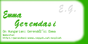 emma gerendasi business card